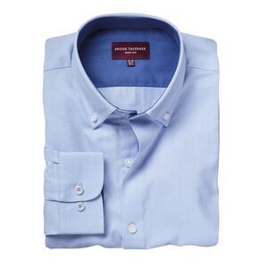 Brook Taverner Mens Toronto Long Sleeve Oxford Shirt / Sky Blue